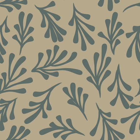 Seamless light pastel colors leaf pattern. Vector illustrationのイラスト素材