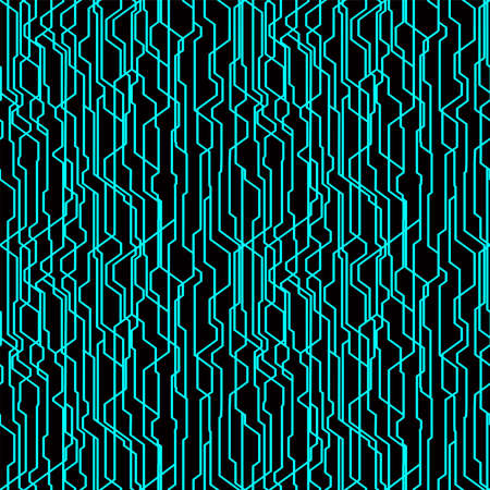 High tech seamless vector texture. Circuit board pattern in modern technology colorsのイラスト素材