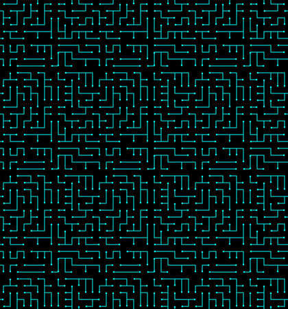 High tech seamless vector texture. Circuit board pattern in modern technology colorsのイラスト素材