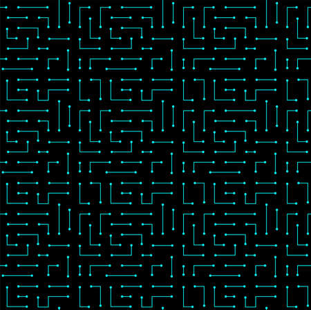 High tech seamless vector texture. Circuit board pattern in modern technology colorsのイラスト素材