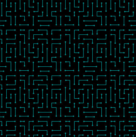 High tech seamless vector texture. Circuit board pattern in modern technology colorsのイラスト素材