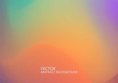 Abstract blurred gradient background in bright rainbow colors. Colorful smooth banner template.のイラスト素材