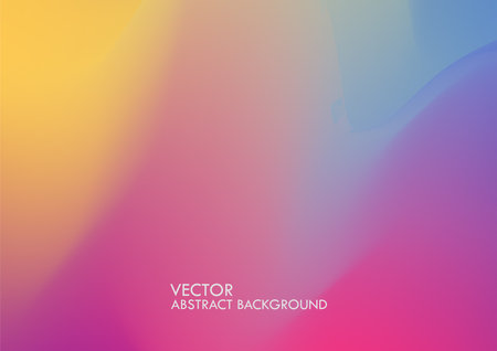 Abstract blurred gradient background in bright rainbow colors. Colorful smooth banner template.のイラスト素材