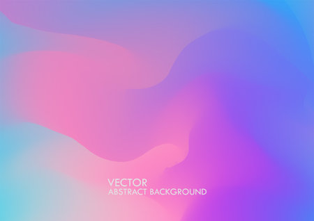 Abstract blurred gradient background in bright rainbow colors. Colorful smooth banner template.のイラスト素材