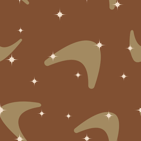Mid century modern seamless pattern. 1950s vintage style atomic background, retro vector illustration.のイラスト素材