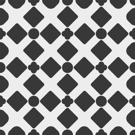 Vector seamless pattern. Modern stylish texture. Repeating geometric tiles with simple elementsのイラスト素材