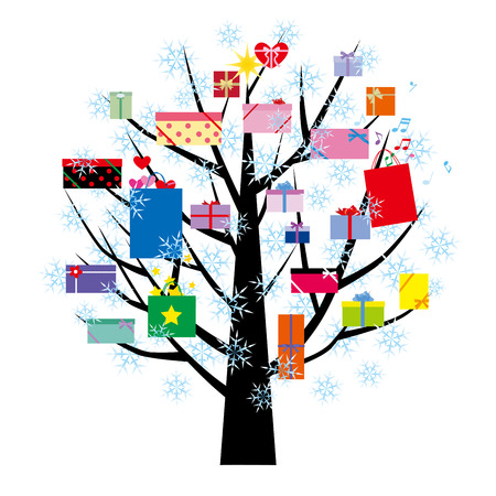 Tree of presentのイラスト素材