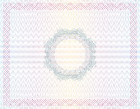 Vector Guilloche background for certificate or diploma and currency designのイラスト素材