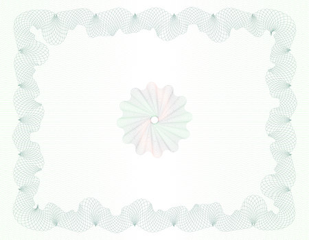 Vector Guilloche background for certificate or diploma and currency designのイラスト素材