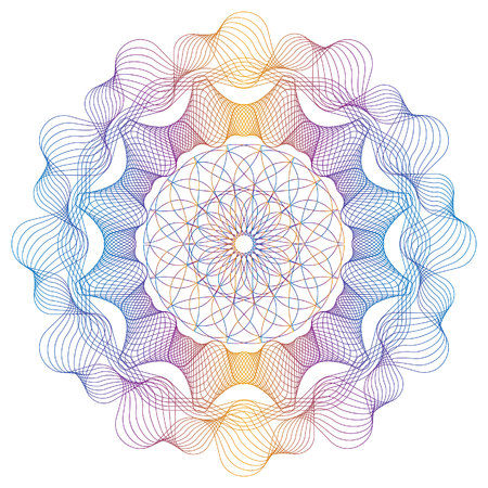 Vector Guilloche background for certificate or diploma and currency designのイラスト素材