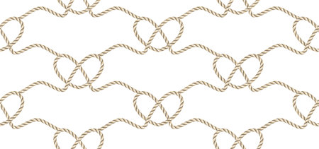 Seamless pattern of ropes.  great for wallpaper, textile pattern or background images.のイラスト素材