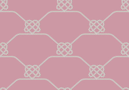 Seamless pattern of ropes.  great for wallpaper, textile pattern or background images.のイラスト素材