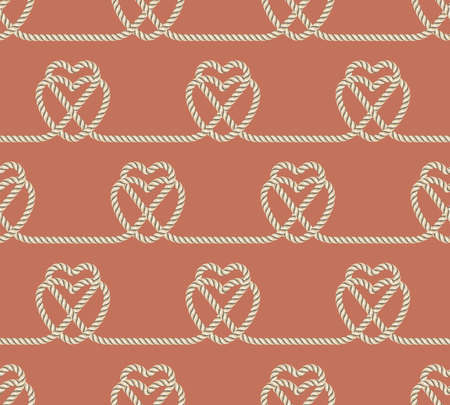 Seamless pattern of ropes.  great for wallpaper, textile pattern or background images.のイラスト素材