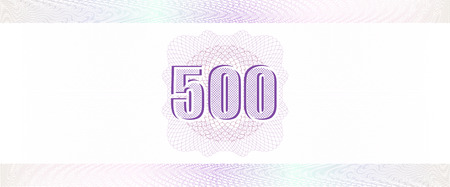 Vector Guilloche background with number fonts. Monetary banknote background.のイラスト素材