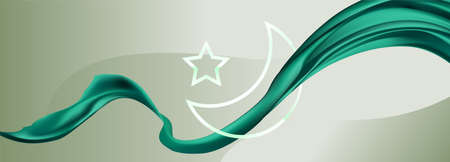 Realistic islamic ornamental backgroundのイラスト素材