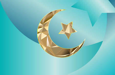 Realistic islamic ornamental backgroundのイラスト素材
