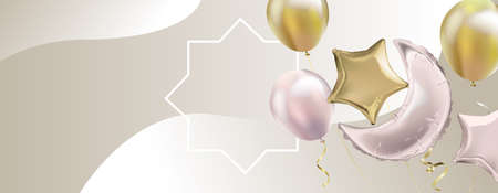 Realistic islamic ornamental backgroundのイラスト素材