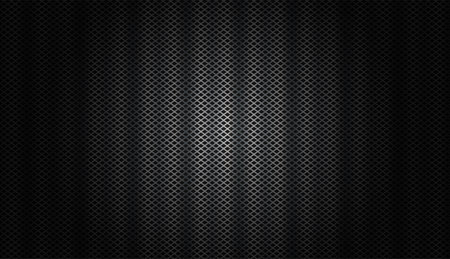 Metallic abstract background, perforated steel mesh wallpaper. Mockup for cool banners or posters.のイラスト素材