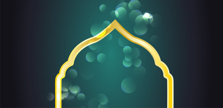 Ramadan Kareem Greeting Card. Vector Illustration.のイラスト素材