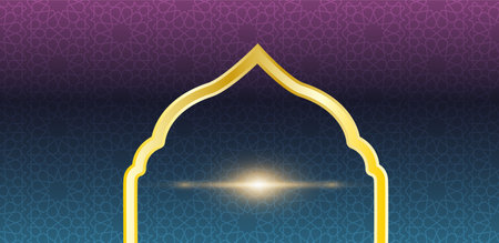Ramadan Kareem islamic background with arabic patternのイラスト素材