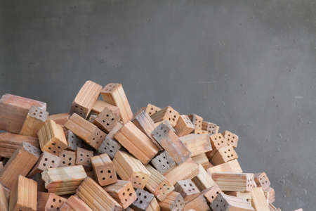 bricks and concrete wall