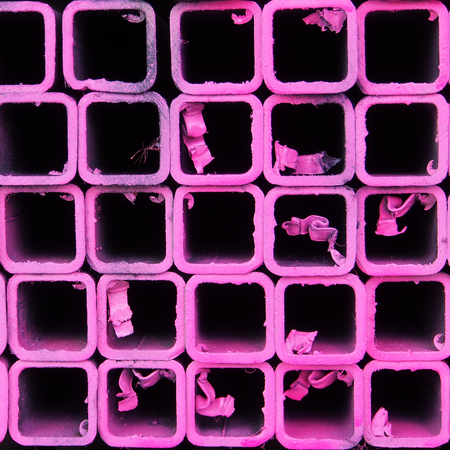 steel bar material components in a construction の写真素材