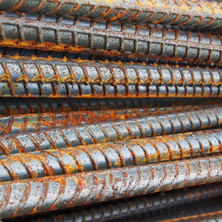 Rust steel rods or bars