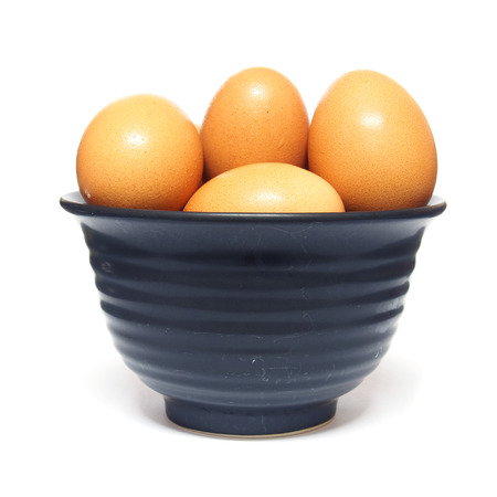 eggs isolated on white backgroundの写真素材