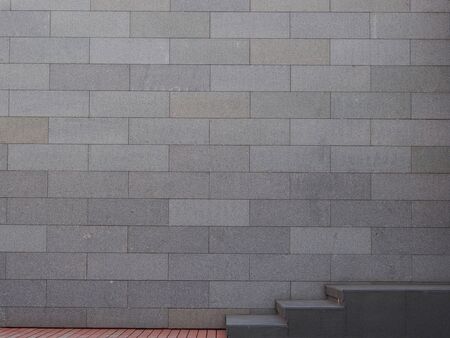 stairs leading with geometric modern wall background