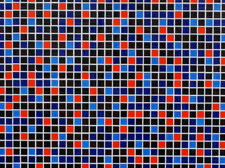 Background of blue mosaic wall texture