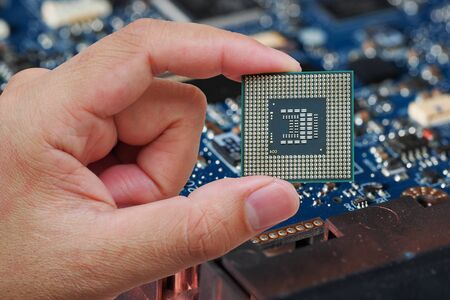 Central Processing Unit (CPU) in hand