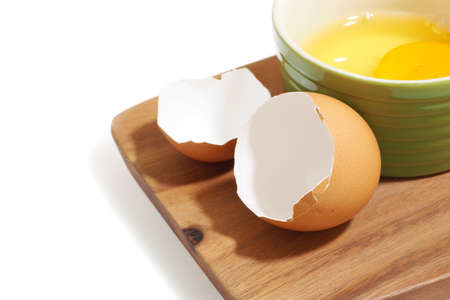 fresh egg isolated on white background