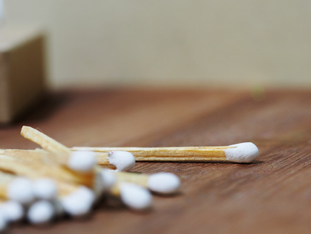 Group of matches selective focusの写真素材