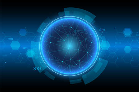 Vector Abstract technology circuit lines. Technology vector background. vector illustration.のイラスト素材