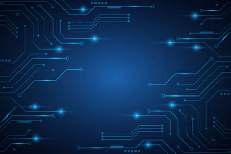 Vector Abstract technology circuit lines. Technology vector background. vector illustration.のイラスト素材