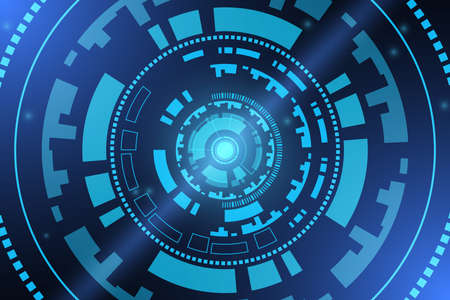 Technology graphic design background. Vector illustration. Vector Abstract technology circuit lines. Technology vector background.のイラスト素材