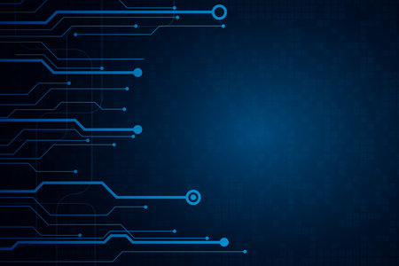 Technology graphic design background. Vector illustration. Vector Abstract technology circuit lines. Technology vector background.Eps10 vector illustration.のイラスト素材