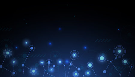 Abstract hi tech. Abstract digital background with technology. Vector abstract technology.のイラスト素材