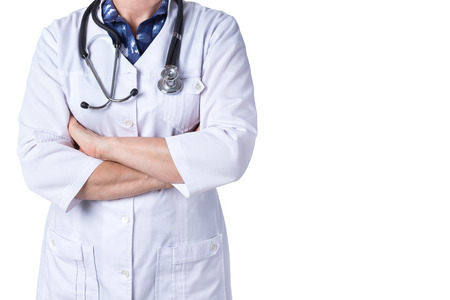 Medicine doctor or medical students with stethoscope Health Check with digital system support for patient with medical icon at hospital, Medical network technology conceptの写真素材