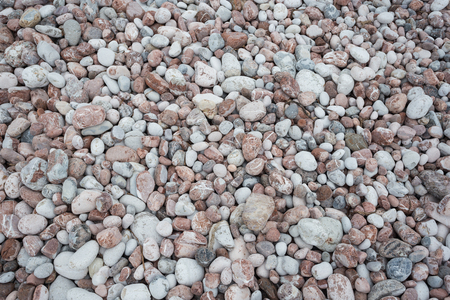 Stone pebbles texture background for interior exterior decoration and industrial construction concept design.の写真素材