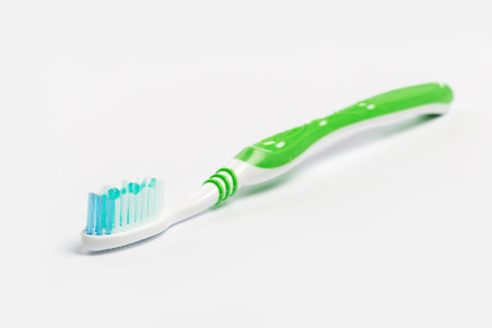 toothbrush isolated on a white backgroundの写真素材