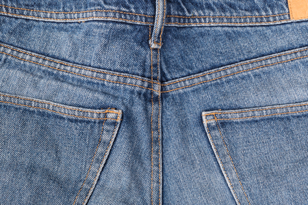 Back of Jeans. pocket texture.の写真素材