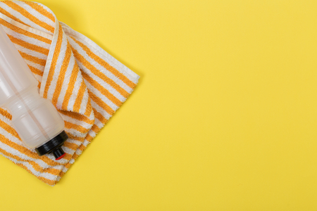 sport, fitness, healthy lifestyle and objects concept - close upの写真素材