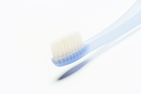toothbrush on an isolated background, close upの写真素材