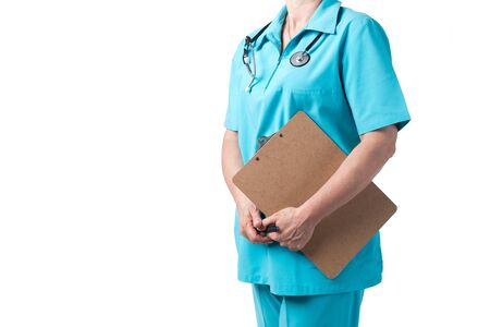 Medicine doctor or medical students with stethoscope Health Check with digital system support for patient with medical icon at hospital, Medical network technology concept.の写真素材