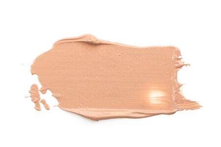 Liquid foundation strokes isolated on white backgroundの写真素材