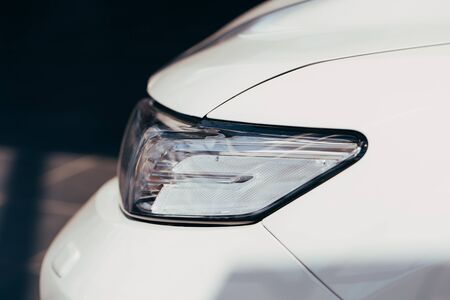 Closeup headlights of carの写真素材