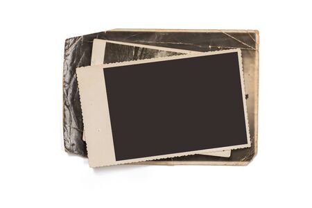 Old photo frame. Vintage paper. Retro cardの写真素材
