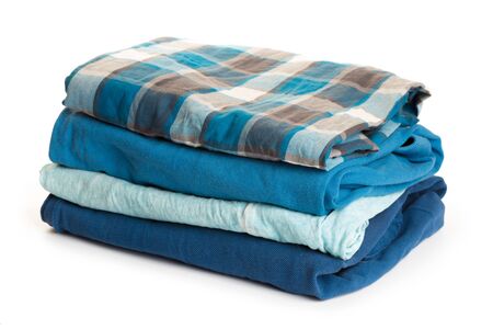 stack of clothing isolated on white background