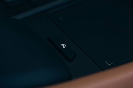 car interior - devices, the concept of driving  Modern car interior details  button
